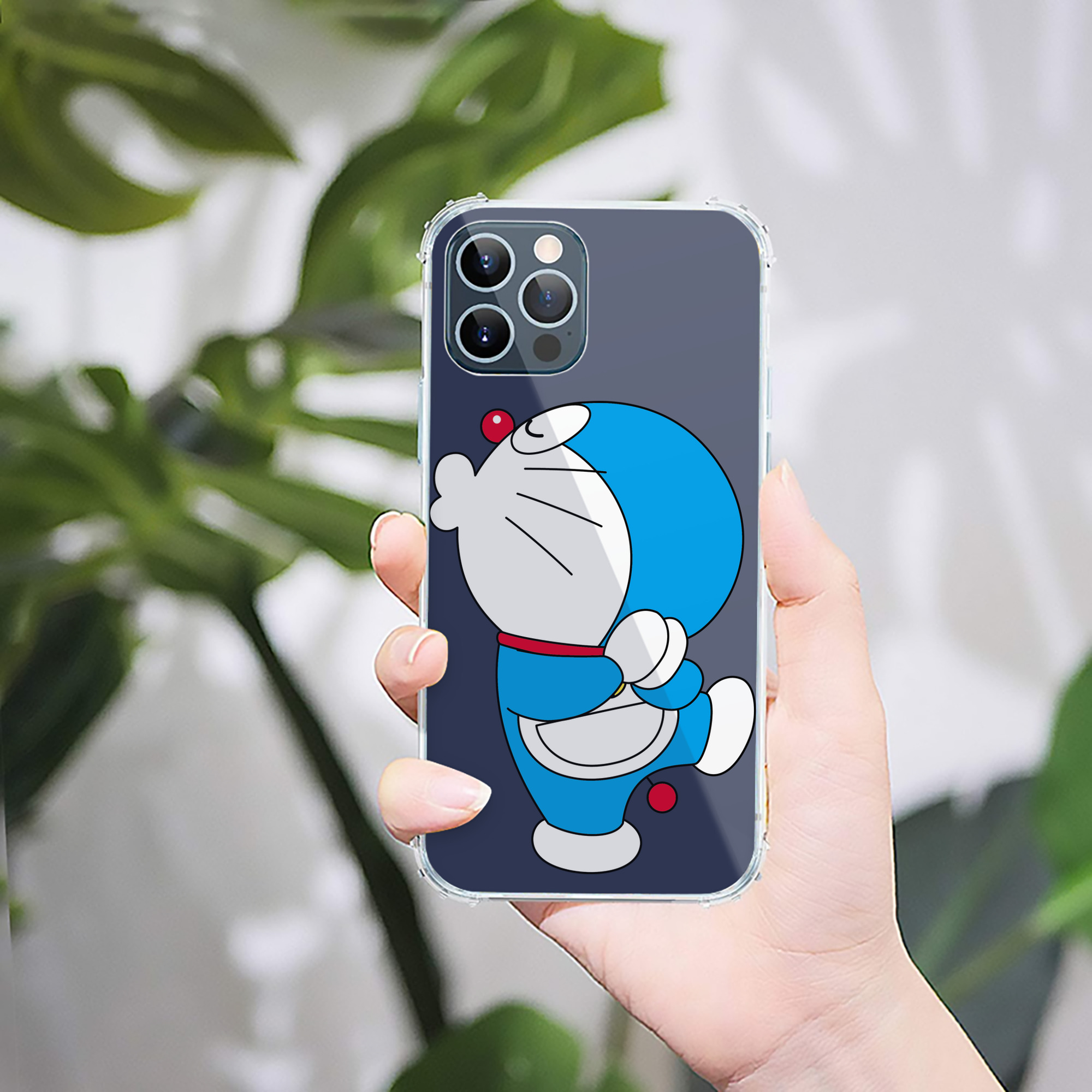 （画像用） ドラえもん Doraemon 【iPhone 12シリーズ対応】透明スマホケース（クリアソフトケース）